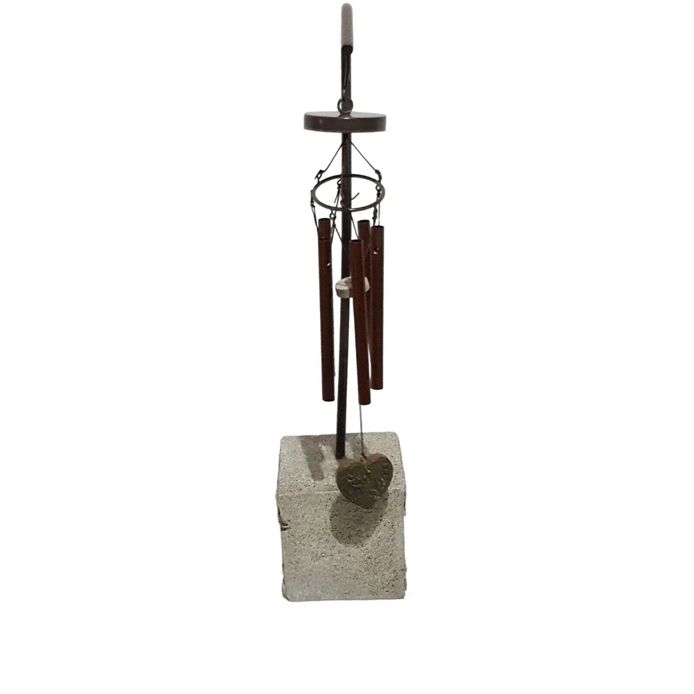Pet Memorial Wind Chimes Gray Dog Cat Loss Sympathy Remembrance Gift Outdoor